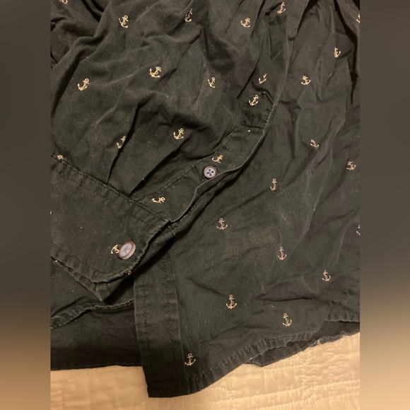 XL slim fit men’s ON THE ROAD button-up long sleeve shirt - Picture 5 of 8